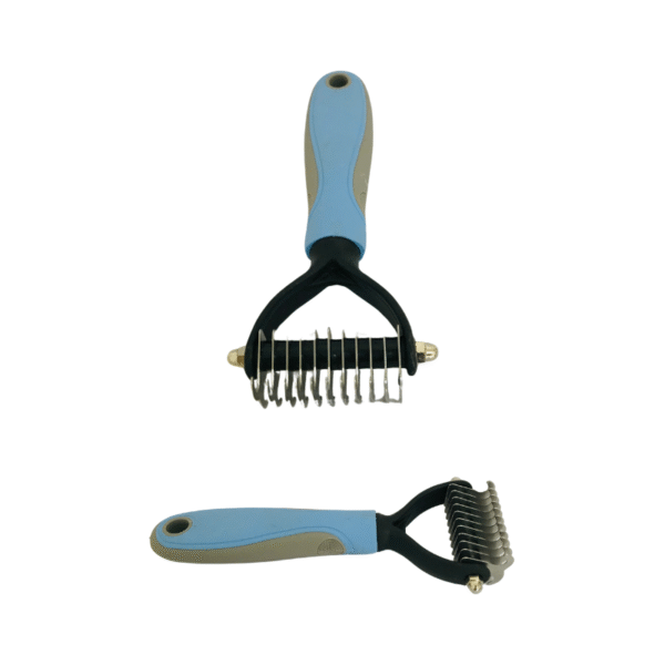 Cepillo para mascotas azul