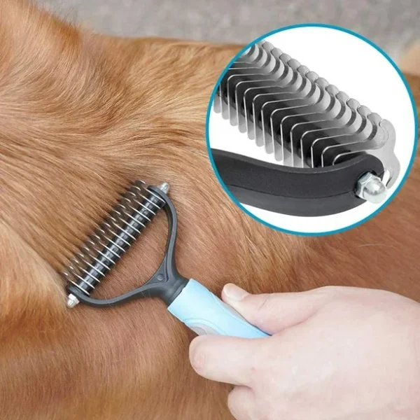Imagen de referencia perro para cepillo para mascotas azul
